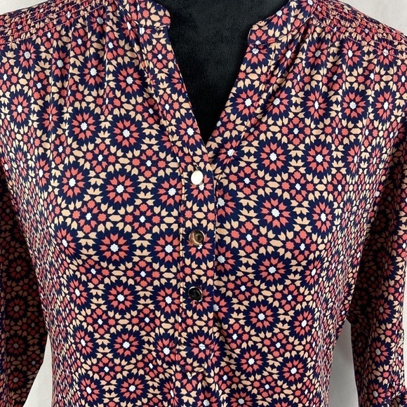 Kim Rogers 3/4 Length Sleeve Geometric Print Blouse - Picture 3 of 8